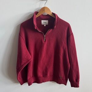 🍷 Tilley Men’s Classic Maroon 1/4 Zip Sweater
Size Large